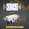 Faith 20 Amp 125-Volt GFCI Outlet, White, 5PK GLS-20A-WH-05 - alternate 2